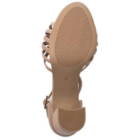 Maciejka Women's Sandals On Heel Beige