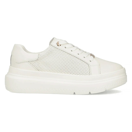 Filippo Leather White Low Shoes