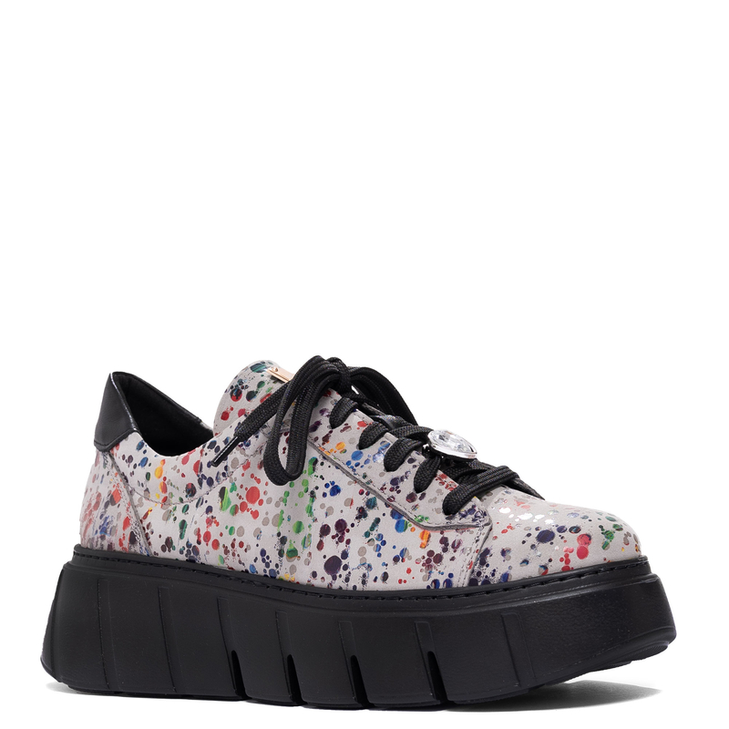 Maciejka Leather Platform Sneakers Multicolor 6891W-01/00-8