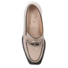 S.Barski Women's shoes on the post, beige lacquer