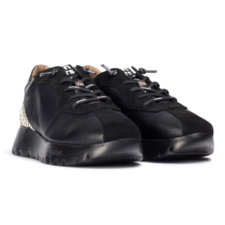 Wonders Women's Platform Half Shoes Trend I Negro