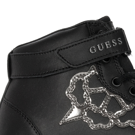 Guess Sneakersy damskie na platformie Vyves Black czarne
