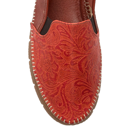 Maciejka Red Low Shoes