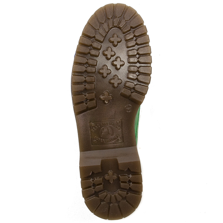 Maciejka 04087-09/00-5 Green+Gold Flat Shoes