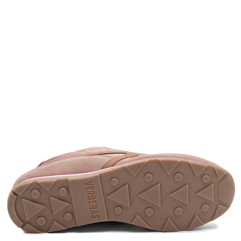 Verbenas Suede Lace-Up Sneakers Pink 9002451069ANT