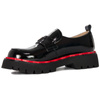 Women's leather shoes Artiker on the Black platform