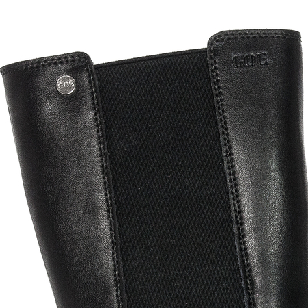 GOE Women's warm leather black boots