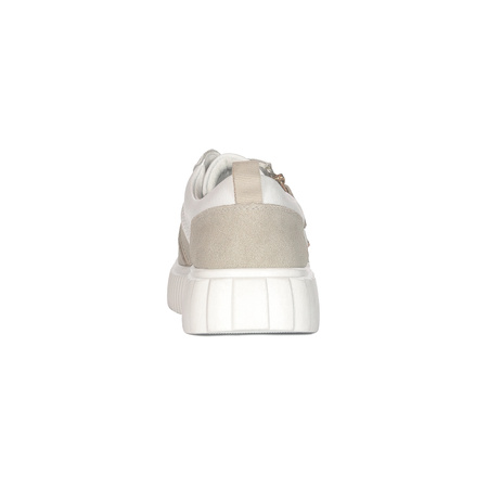Filippo Półbuty Sneakersy damskie skórzane White białe