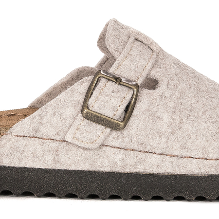 Inblu Kapcie klapki damskie Ice Beige beżowe