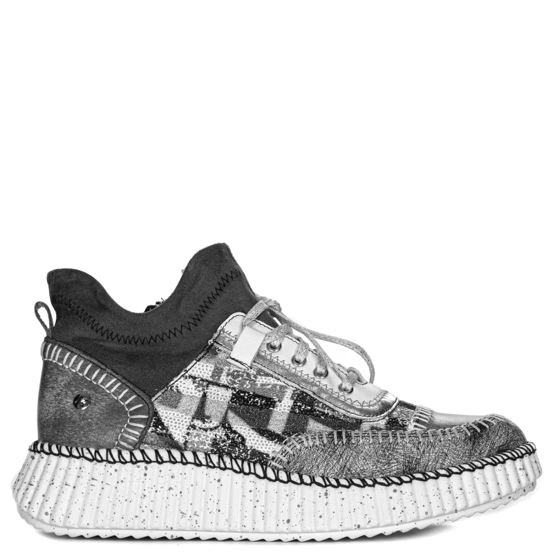 Maciejka Women's Leather Grey Sneakers