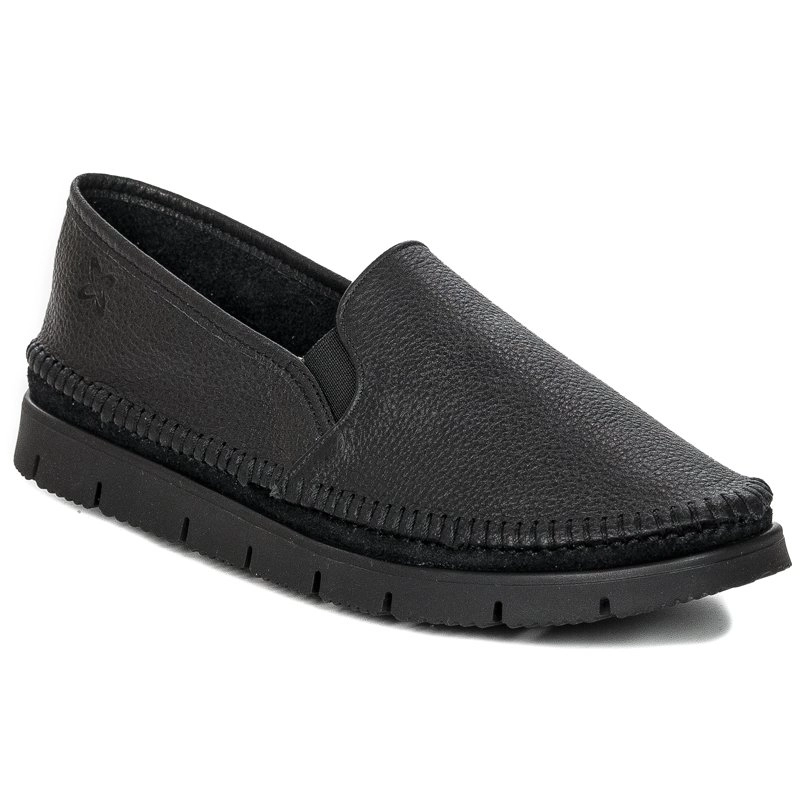 Maciejka Leather Lightweight Women’s Loafers Flexible Sole Black 03512-01-00-0