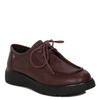 Maciejka Women's Leather Lace-Up Shoes Burgundy