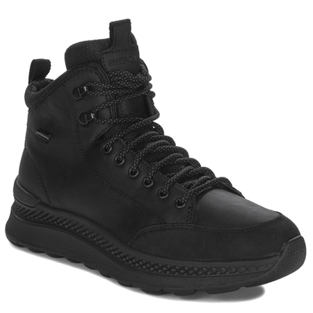 GEOX Men's Black leather boots