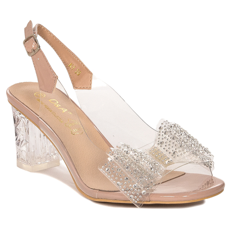 D&A Women's high-heeled sandals Pink