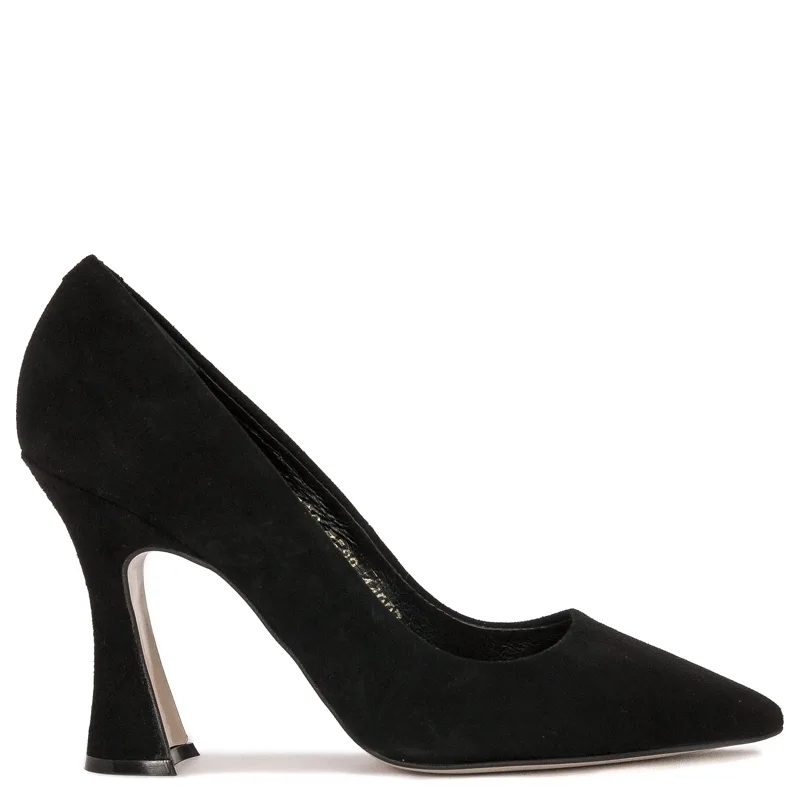Visconi Black velor leather women's Pumps