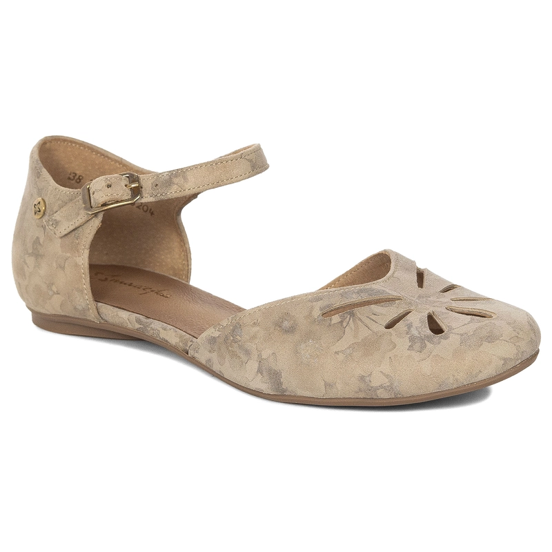Maciejka Women's Leather Sandals Beige