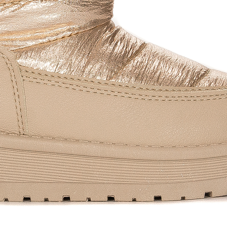 Big Star Śniegowce botki dziewczęce Beige beżowe