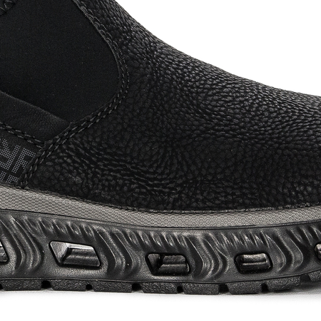 Rieker Platform Black Low Shoes M6053-00