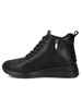 Filippo Black Women's Leather Warmed Boots