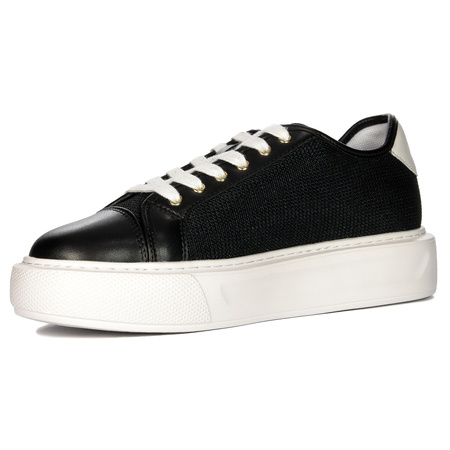 Liu Jo Sneakersy damskie na platformie Kylie 26 Black czarne