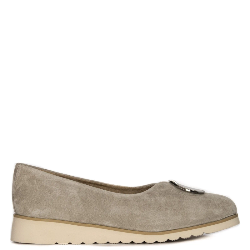 Filippo Suede Leather women's Beige low shoes