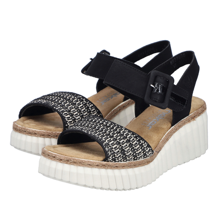 Rieker Women's Black Sandals