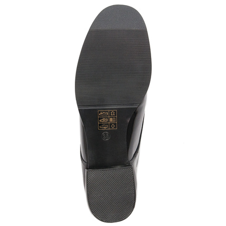 Women's shoes Filippo black lacquered leather