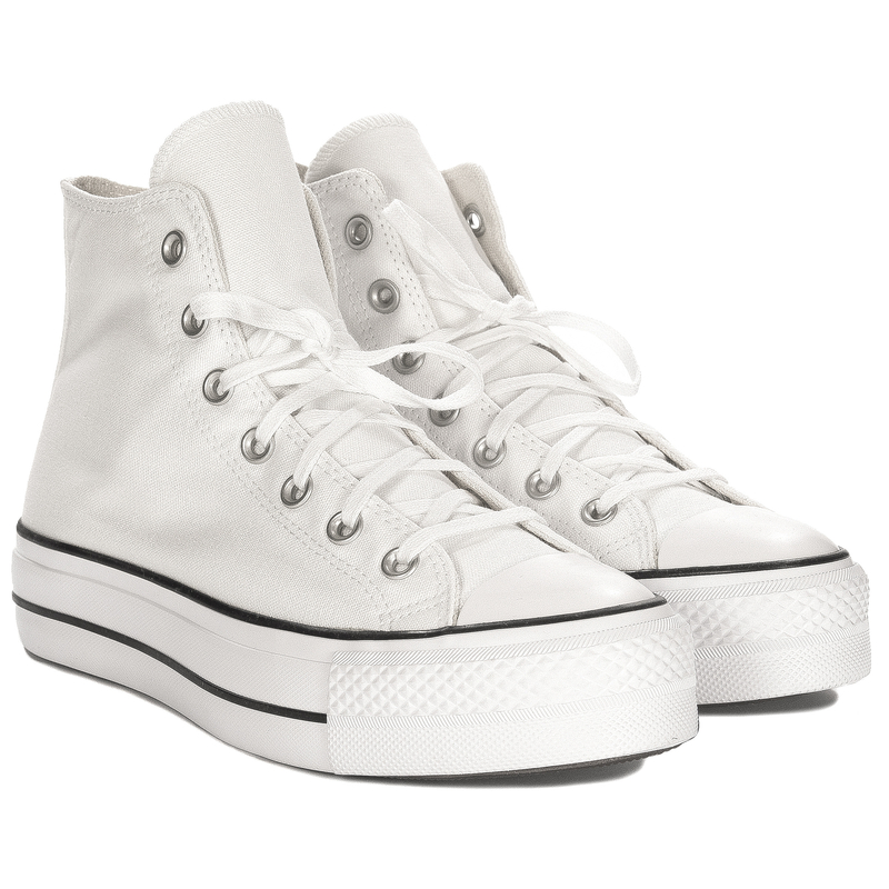 Converse Women's White/Black/White Trainers
