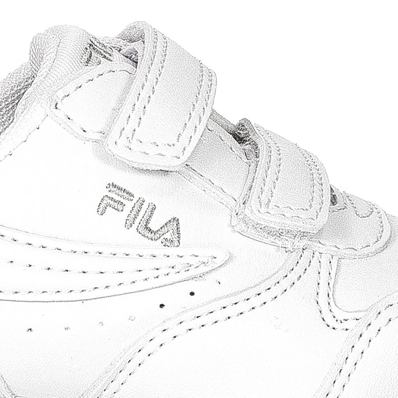 Fila Orbit Velcro Infants 1011080.84T White Gray Violet Sneakers