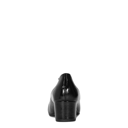 Maciejka Leather Patent Pumps Block Heel Black P7223-01/00-7