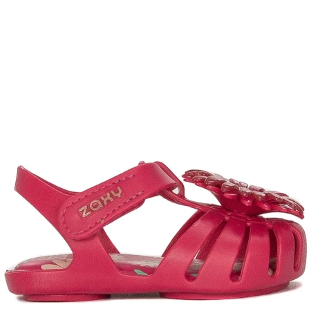 Zaxy Daisy Baby Children's Sandals with Velcro Dark Pink