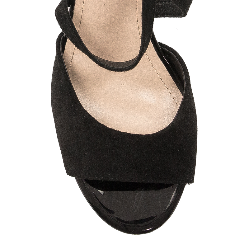 Sergio Leone Women's Black MIC Sandals