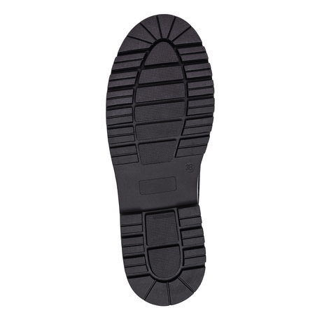 Tommy Hilfiger Lakierowane Lordsy Półbuty Damskie Złote Logo Czarne T3A4-34011-1453999