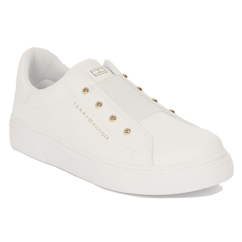 Tommy Hilfiger Damskie Sneakersy Białe Wsuwane
