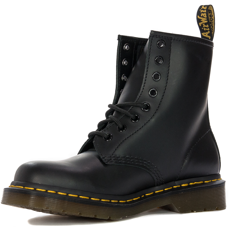 Dr. Martens Botki glany damskie skórzane 1460 Black czarne