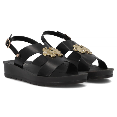 Filippo Women's Flat Sandals Black