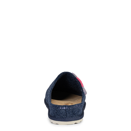 Inblu Felt Women's Slippers With Leather Insole Blue-Grey CS000043-AVIO