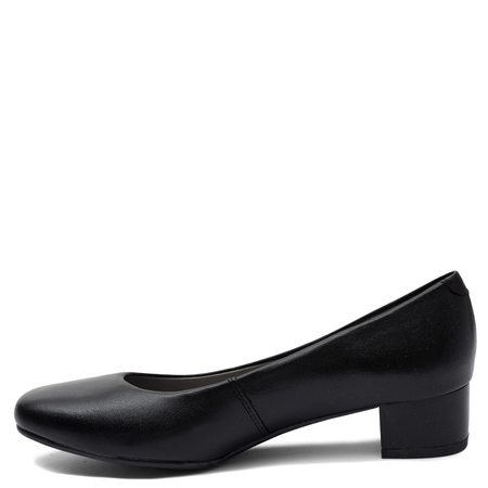 Maciejka Classic Leather Block Heel Pumps Black 03330-01-00-1