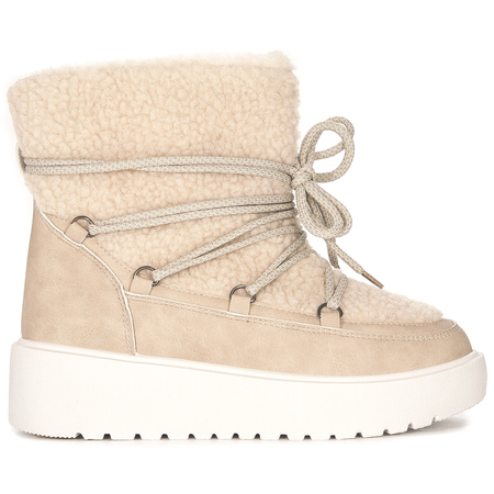 Filippo Women's beige insulated snow boots