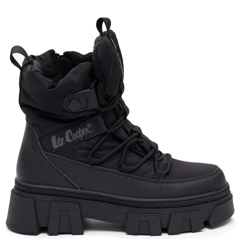 Lee Cooper Women's Winter Insulated Platform Ankle Boots Black LCJ-26-01-4628LA  HTML