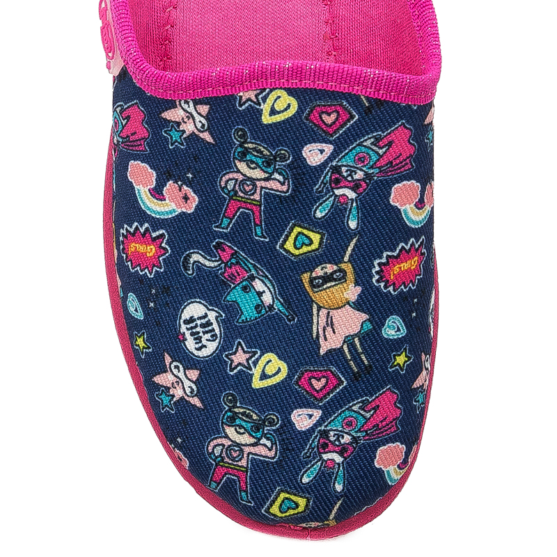 Befado Children's girls' slippers Jogi Navy Blue