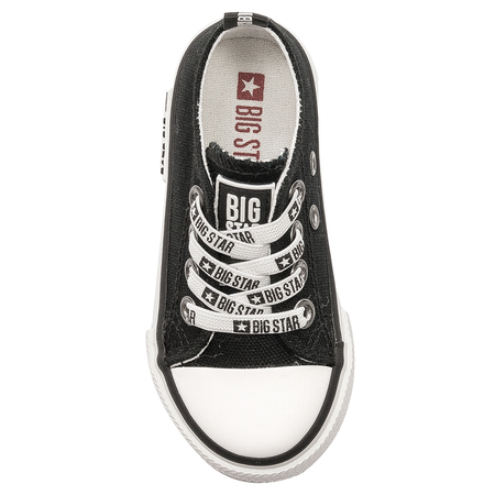 Big Star Black children's slip-on black sneakers