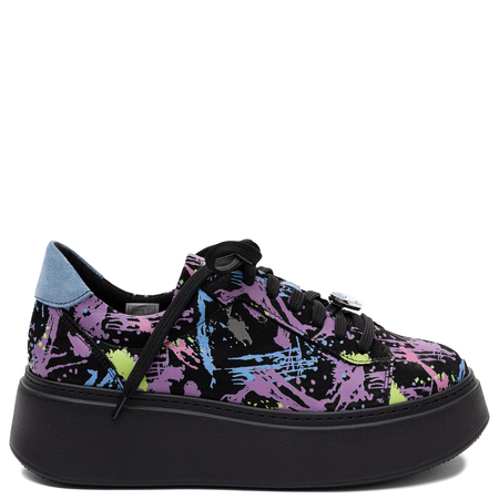 Maciejka Platform Nubuck Sneakers Lace-Up Purple 06191-05/00-8
