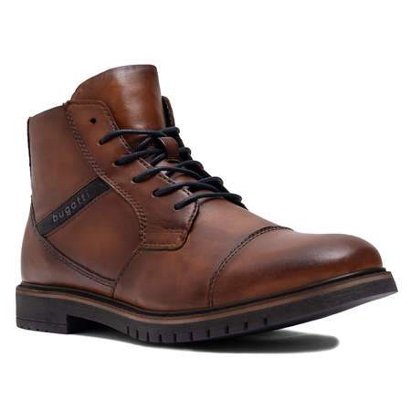Bugatti Men's Lace-Up Ankle Boots Cognac