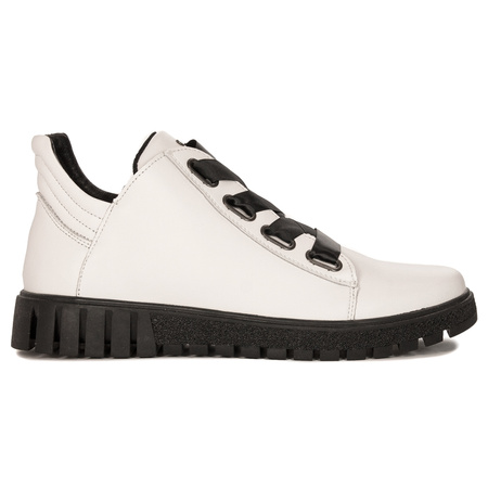 Filippo Women's white leather boots