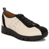 Aga women's beige leather low shoes