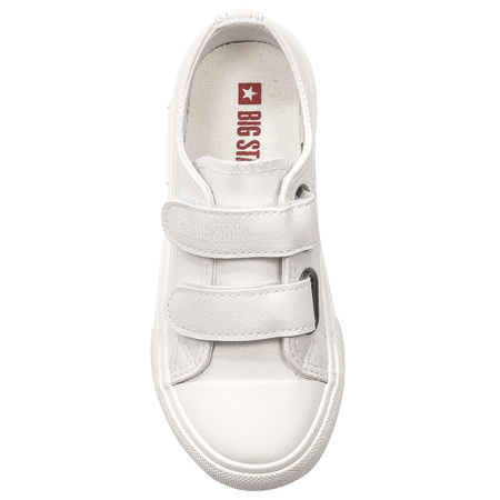 Big Star Trampki dziecięce na rzepy białe white