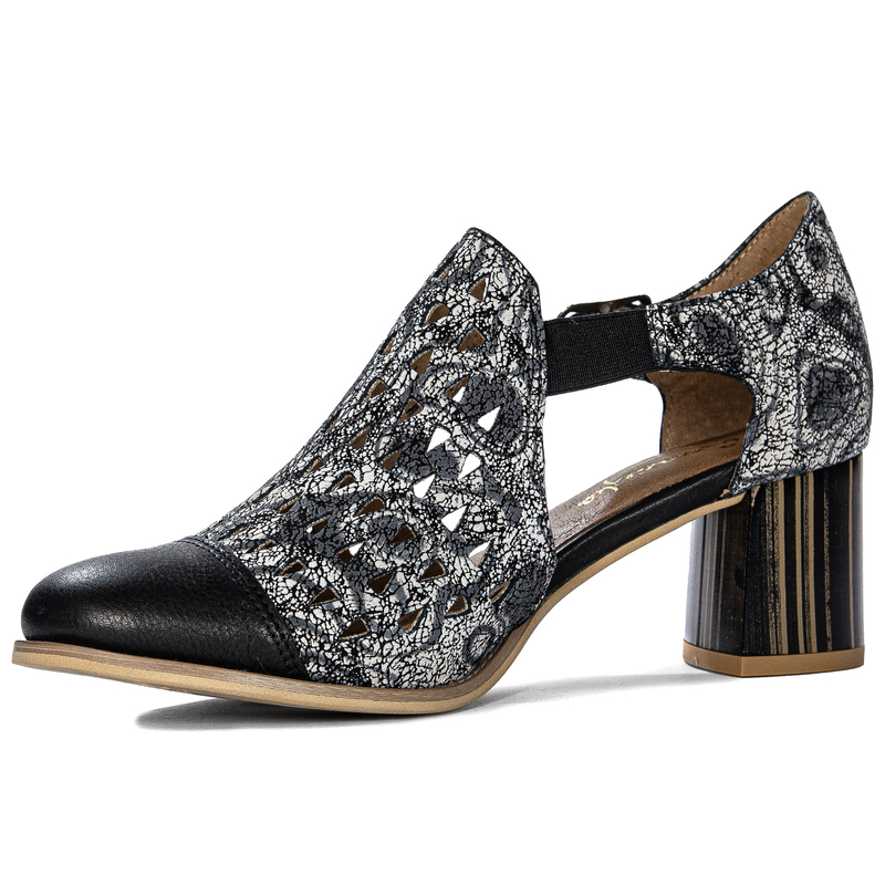 Maciejka Black and Beige Pumps