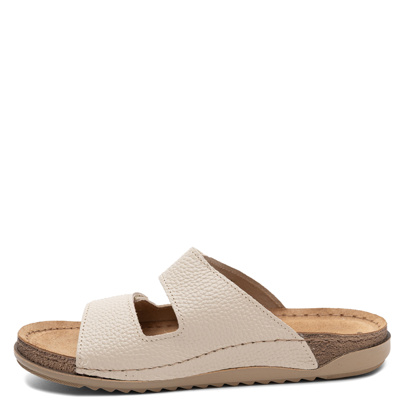 Inblu Anatomical Leather Adjustable Women's Slides Beige AA0005GU