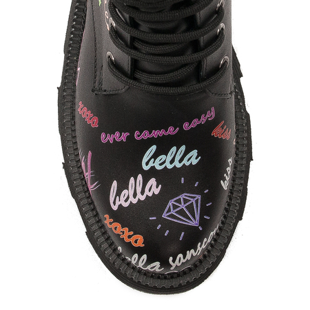 Black Venezia Black leather boots